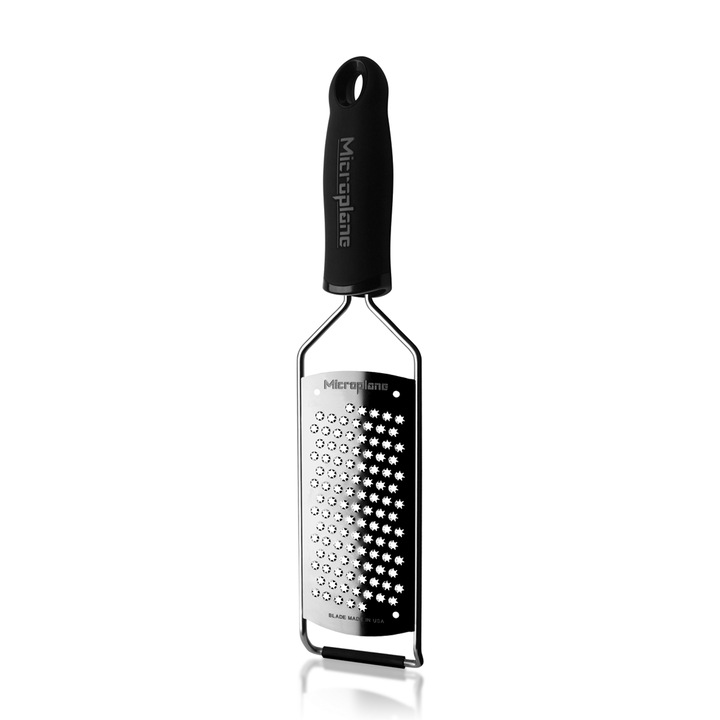 Razatoare Microplane Gourmet Star, Universala, Inox, Negru/Argintiu