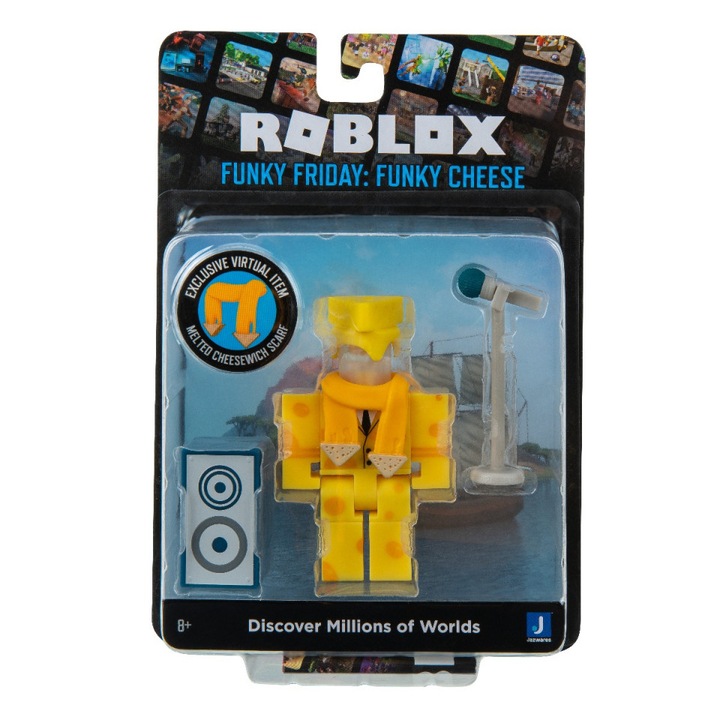 Figurina blister Roblox, model Funky Friday: Funky Cheese