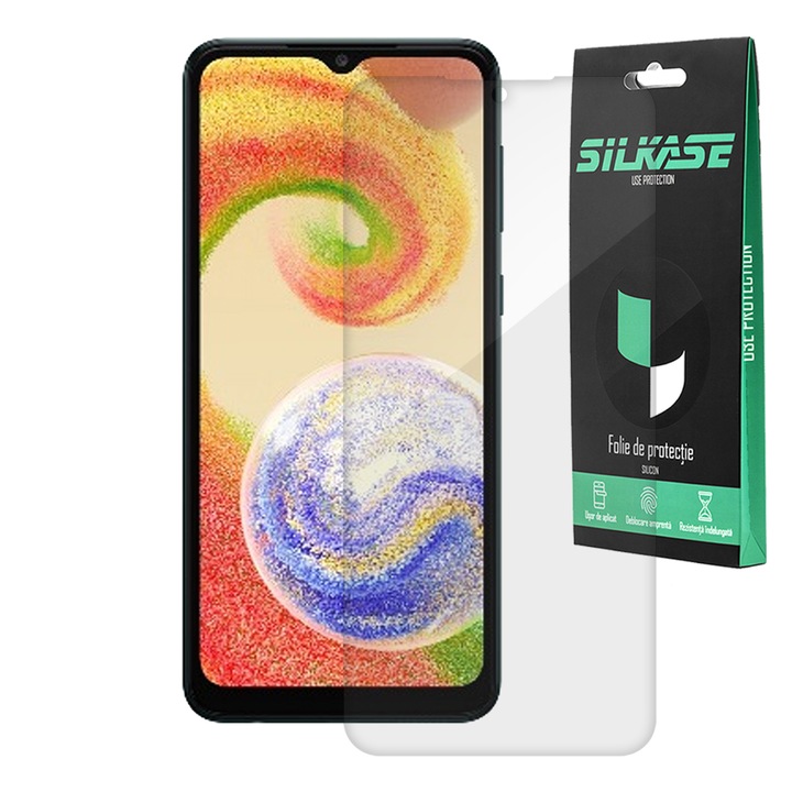 SILKASE fólia Samsung Galaxy M04-hez, képernyővédő, megújuló szilikon