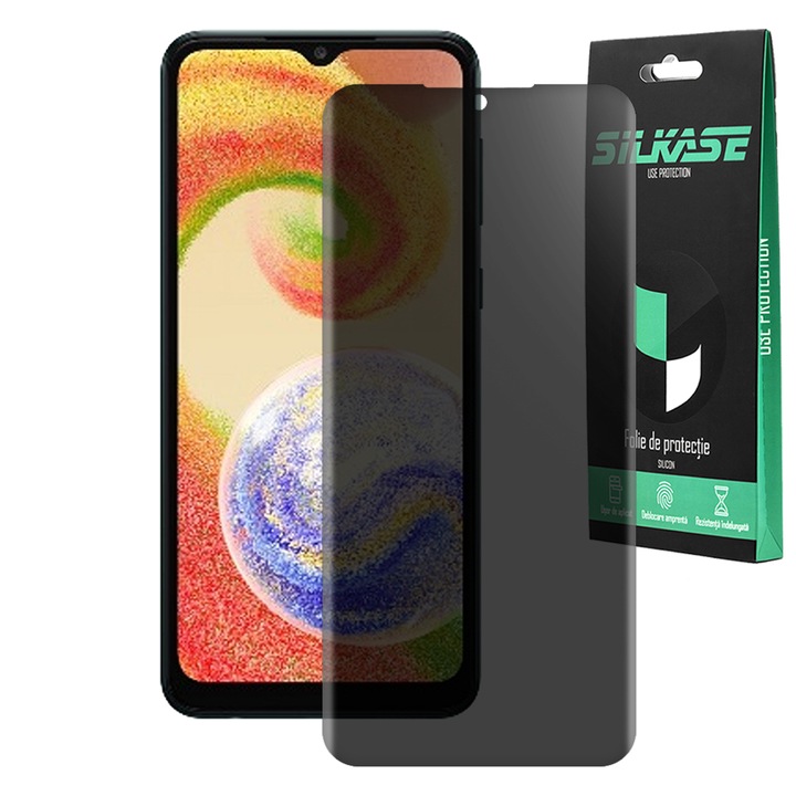 SILKASE matt adatvédő fólia Samsung Galaxy A04e-hez, képernyővédő, szilikon