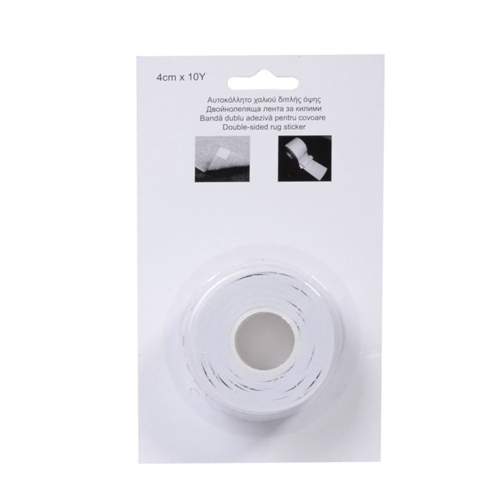 Двойно лепящо тиксо за закрепване на мокети 10x4 см M Deco