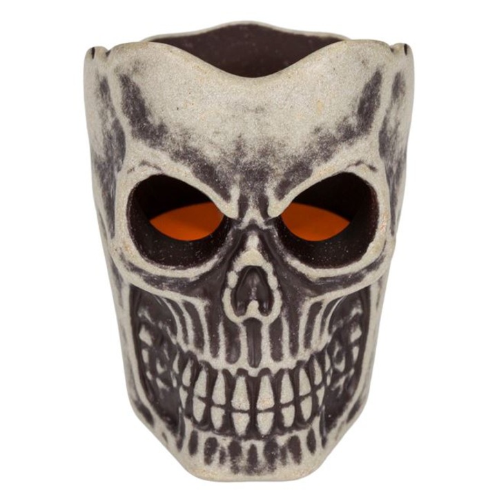 Koponya Halloweenre, BUR, leddel, 6x5x7 cm