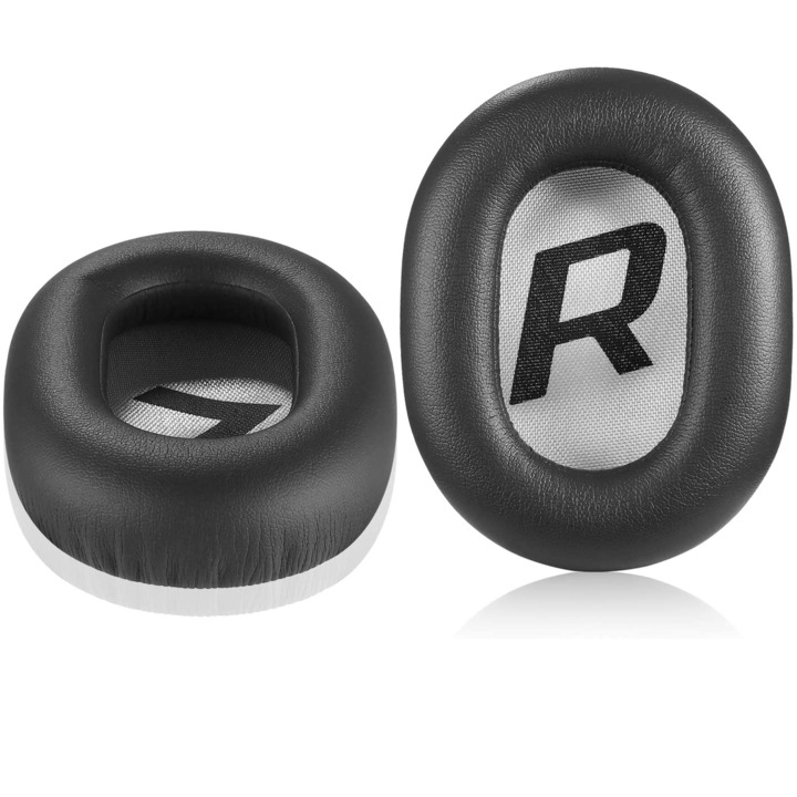 MTP szivacs készlet, 2 darabos, Plantronics BackBeat Pro 2 / Voyager 8200 UC fejhallgatóhoz, Fülbe helyezhető, teljesen fekete