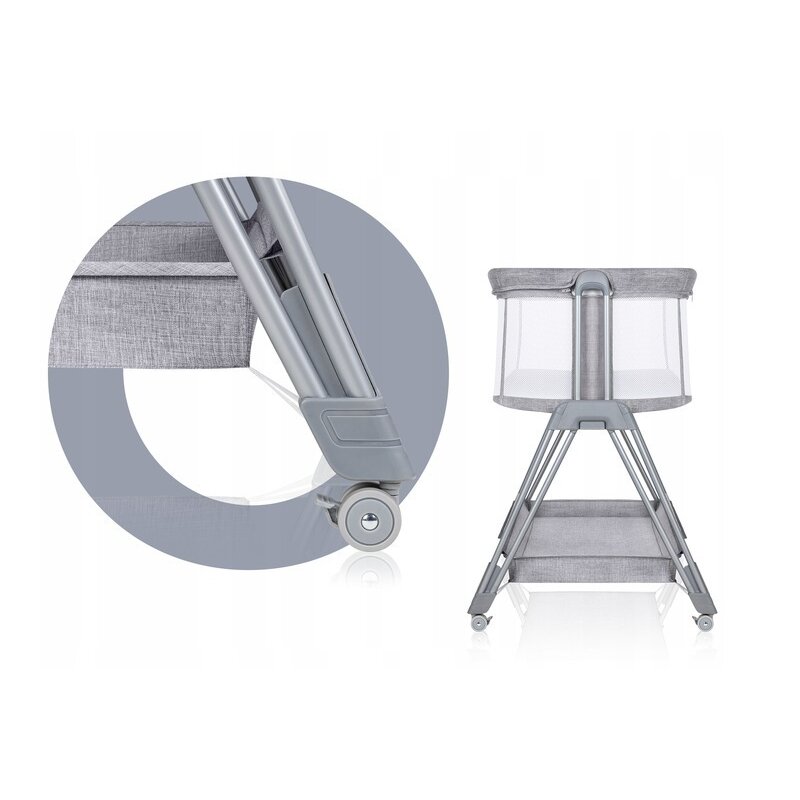 Lionelo Luna co-sleeper kiságy, az 1-ben, Csúszó oldallal