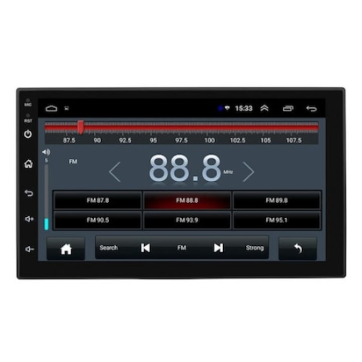 Navigatie DigitalX Android 9, display 7 inch Vw, Nissan, Opel, Ford Wifi, Bluetooth, Waze, conectori ajustabili si suporti prindere, Rama, 2din