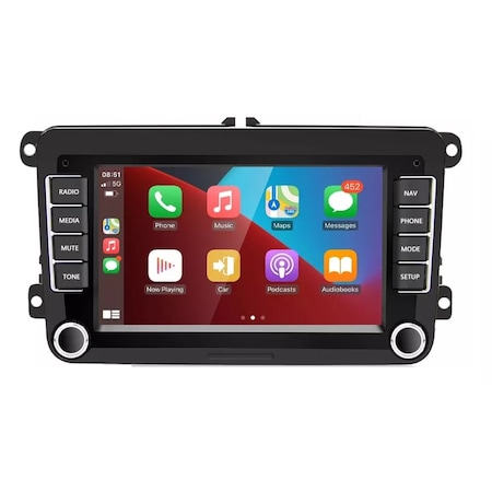 Navigatie Android 10, Carplay si Android Auto dedicata Golf 5, Golf 6, Jetta, Passat B6, CC, B7, Polo, Tiguan, Touran, Skoda, Seat
