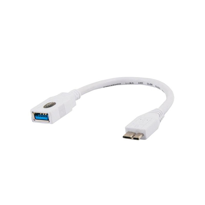 Savio CL-87 adapter, USB-Micro USB, fehér