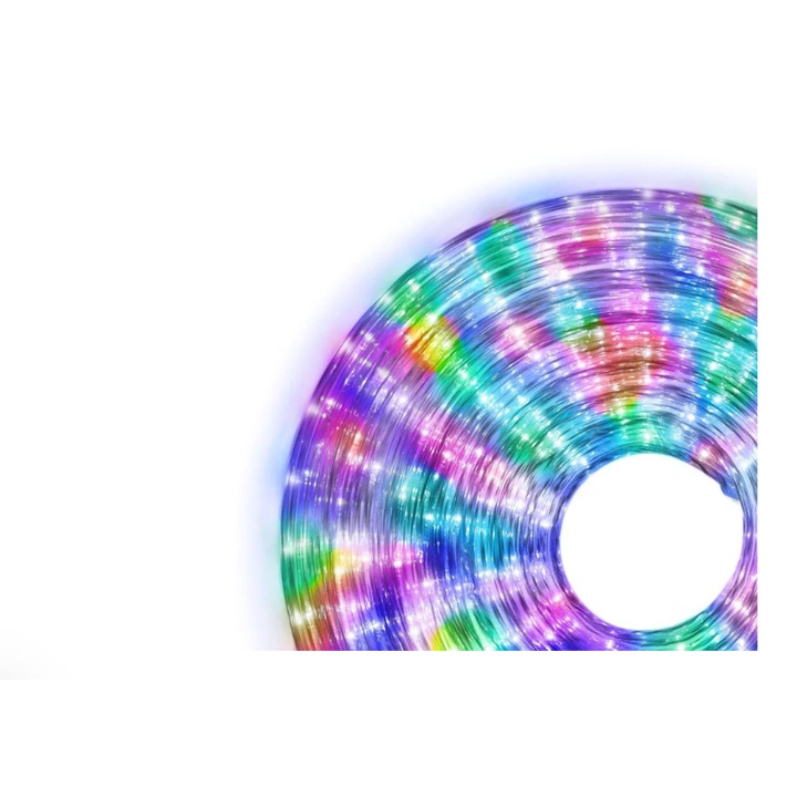 Instalatie Rola, Menton, led MULTICOLOR 10 m, furtun luminos + controller inclus / furtun led luminos, Utilizare Interios Si Exterior