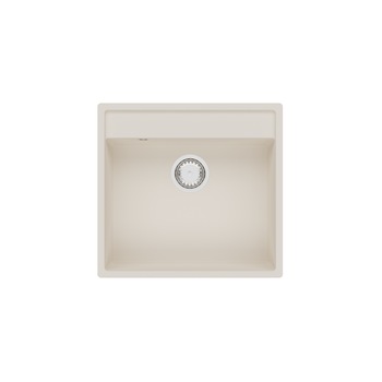 Chiuveta bucatarie SanDonna Selena, 530x500 mm, adancime cuva 200 mm, quartz compozit, Bej