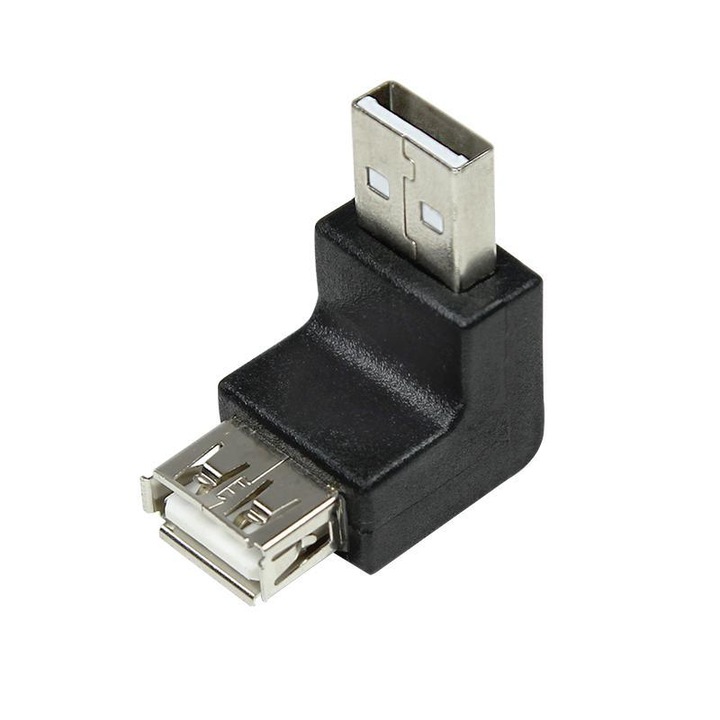 LogiLink AU0025 адаптер, USB мъжки към USB женски, черен