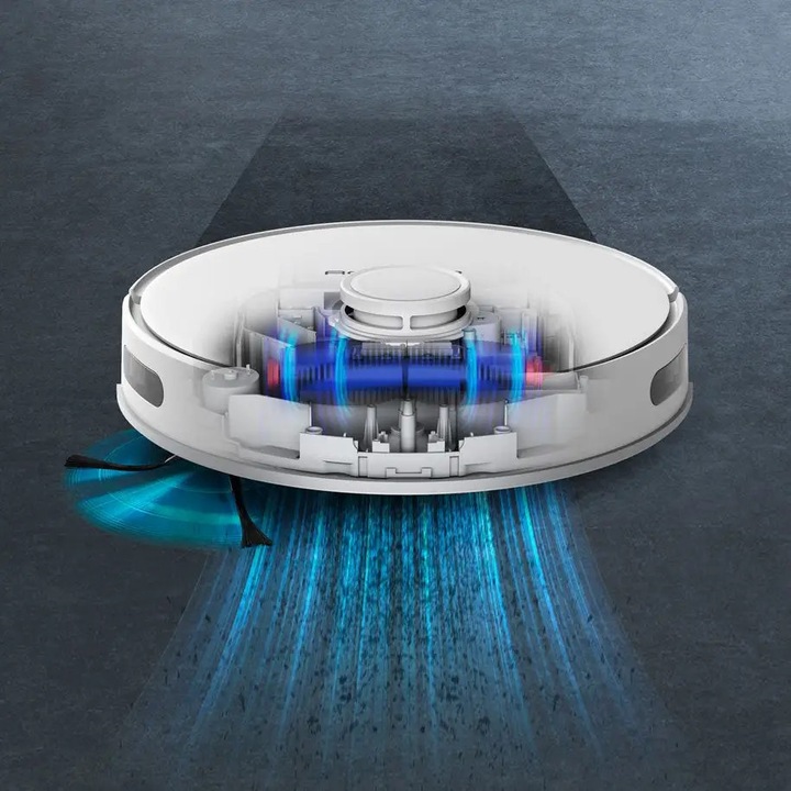 Aspirator robot Rowenta X-Plorer S75 Animal Allergy RR8577WH, Navigatie laser, Functie mop, 120 min, Alb