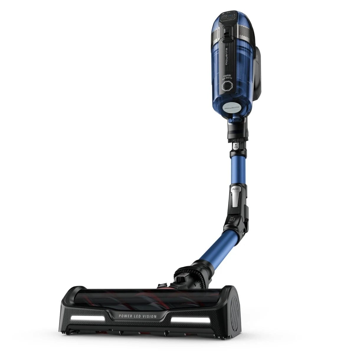 Pachet promo: Aspirator vertical Rowenta X-Force Flex 12.60 Aqua RH98C0WO, 320 W, 0.9 l, Autonomie 45 minute, mop Aqua, Albastru/Negru + Fier de calcat Tefal Ultragliss Plus FV6830E0, 2800W, talpa Durilium AirGlide, jet de abur 250 g/ min, functie Eco, albastru