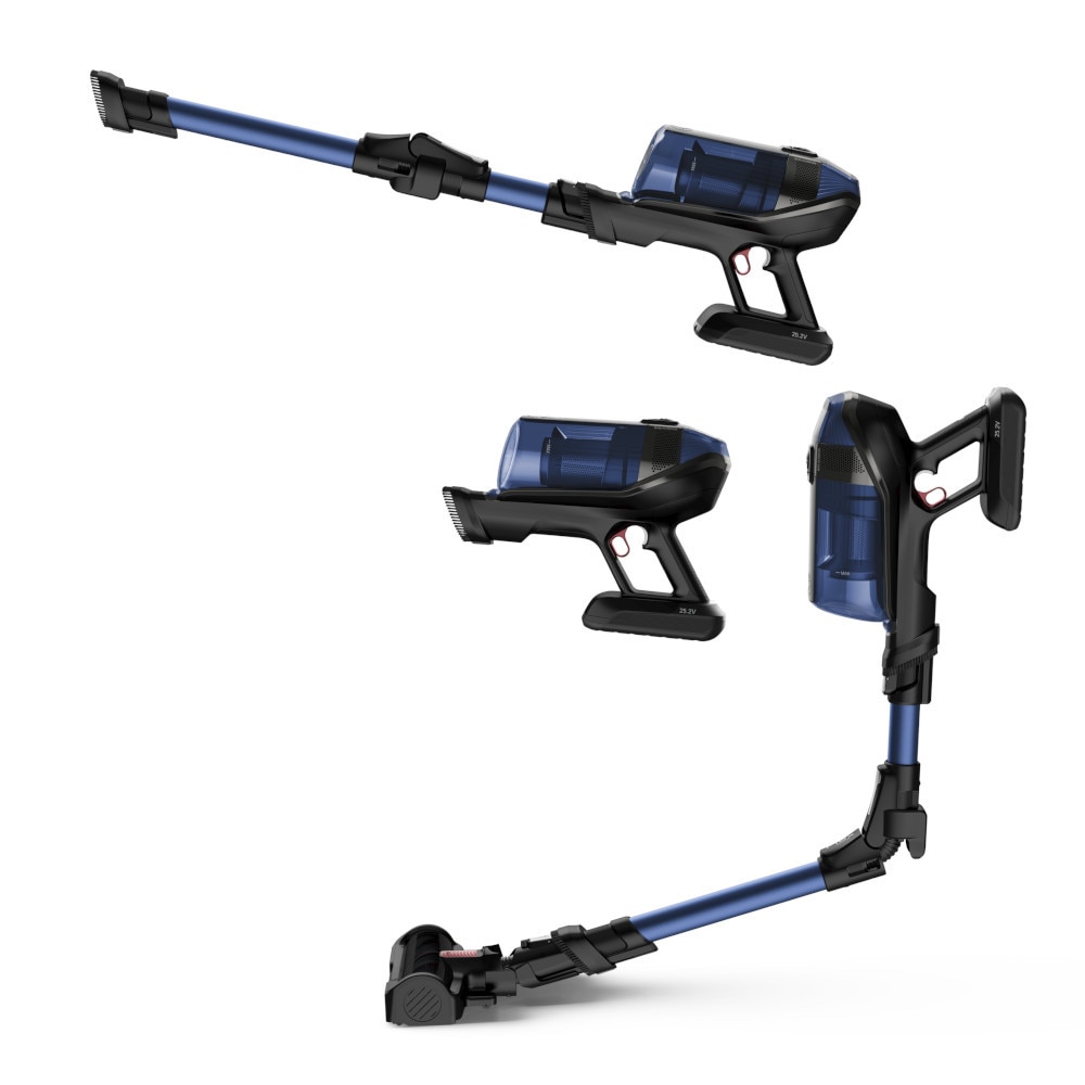 Pachet promo: Aspirator vertical Rowenta X-Force Flex 12.60 Aqua RH98C0WO, 320 W, 0.9 l, Autonomie 45 minute, mop Aqua, Albastru/Negru + Fier de calcat Tefal Ultragliss Plus FV6830E0, 2800W, talpa Durilium AirGlide, jet de abur 250 g/ min, functie Eco, albastru