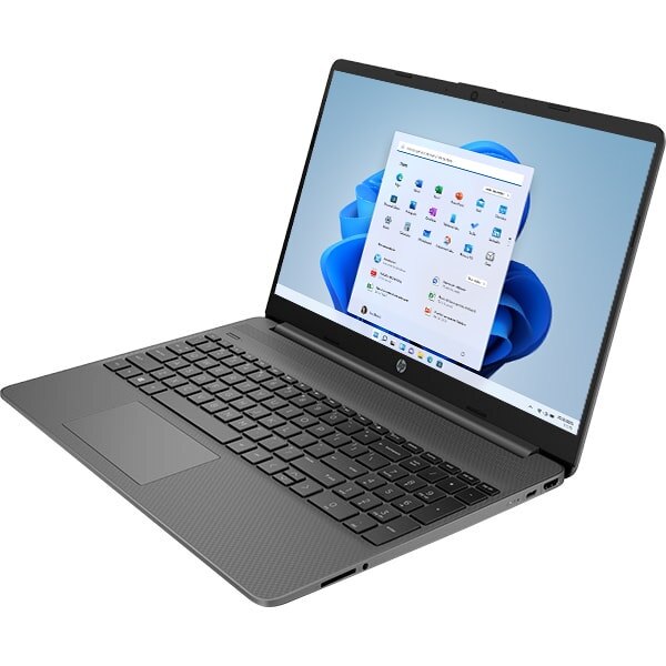 Laptop HP 15s-fq4015nq, Intel Core i5-1155G7 pana la 4.5GHz, 15.6" Full HD, 8GB, SSD 512GB, Intel Iris Xe Graphics, Windows 11 Home S, Gri