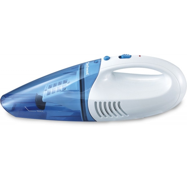Aspirator fara fir pentru uscat si umed Techwood TAS-49, 4.8V, 500 ml, Accesorii, Albastru/alb