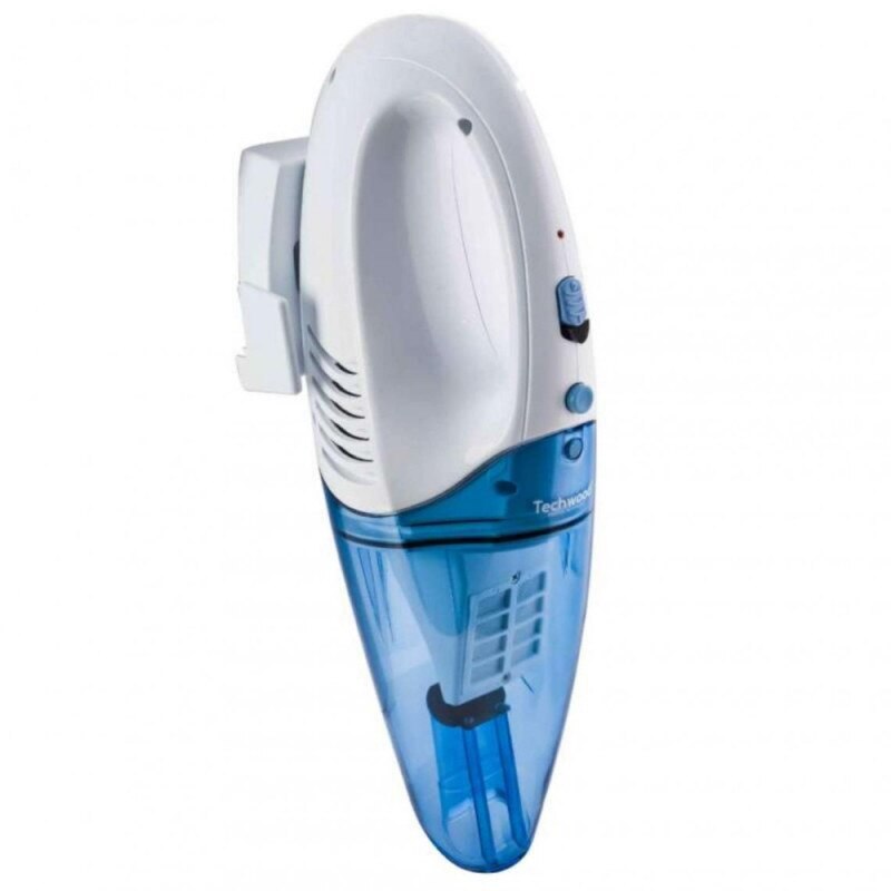 Aspirator fara fir pentru uscat si umed Techwood TAS-49, 4.8V, 500 ml, Accesorii, Albastru/alb