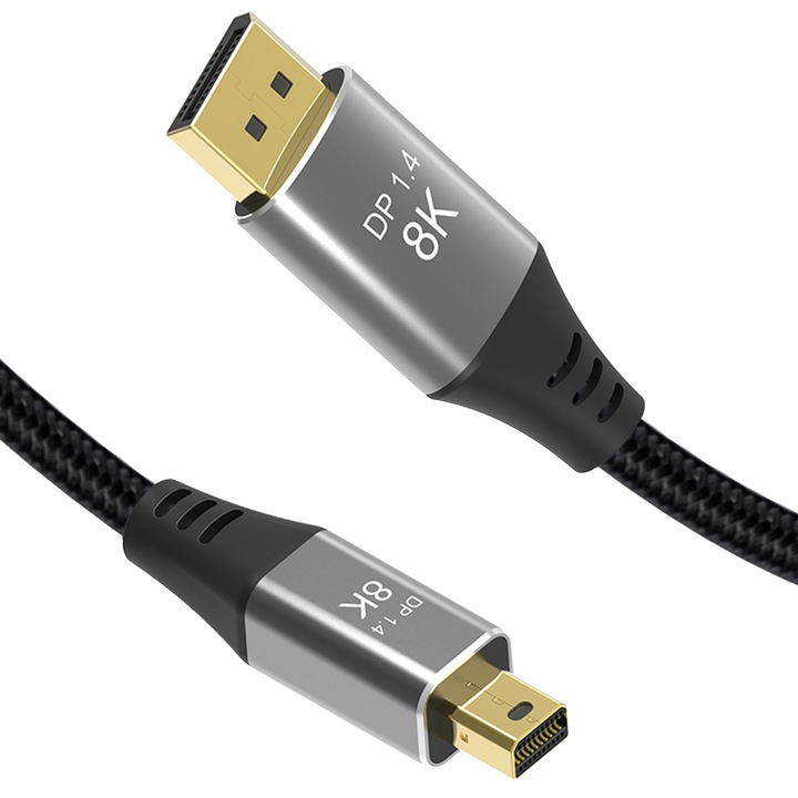 Kábel Reagle mini DisplayPort a Display Port DP 1.4 PRO 8K 4K 144Hz 1M Display Porthoz