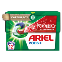 Detergent capsule Ariel All in One PODS Plus Extra Clean Power, 12 spalari
