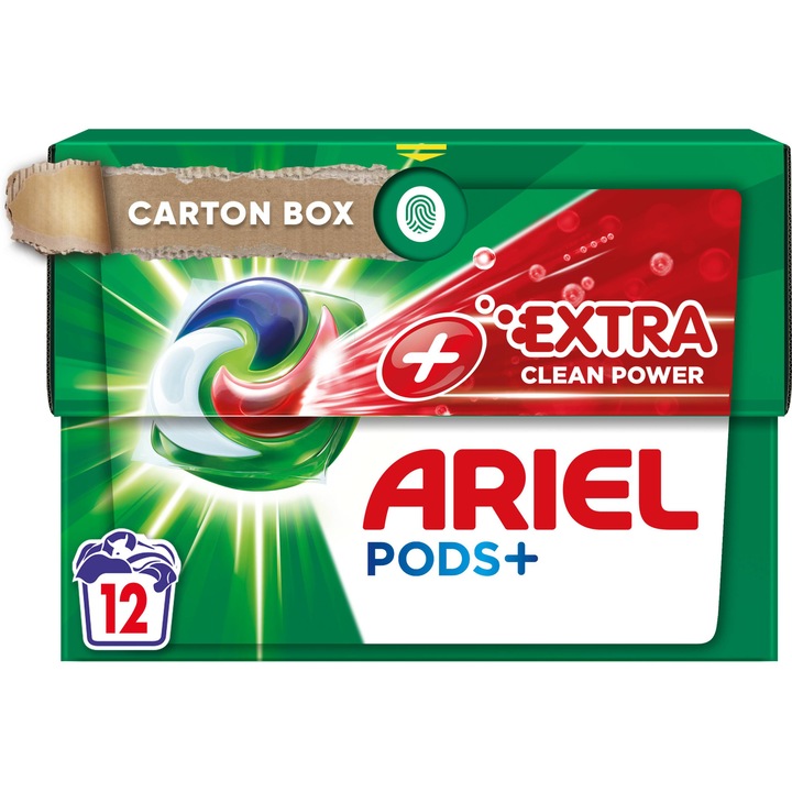 Капсули Ariel All in One PODS Plus Extra Clean Power, 12 изпирания