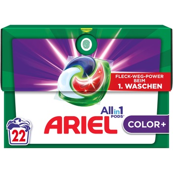 Detergent de rufe capsule Ariel All in One PODS Color+ 22 spalari