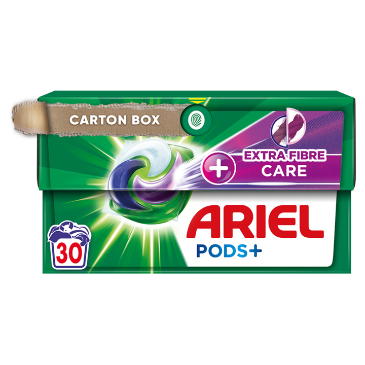 Detergent de rufe capsule Ariel PODS+ Extra Fiber Care, 30 spălări