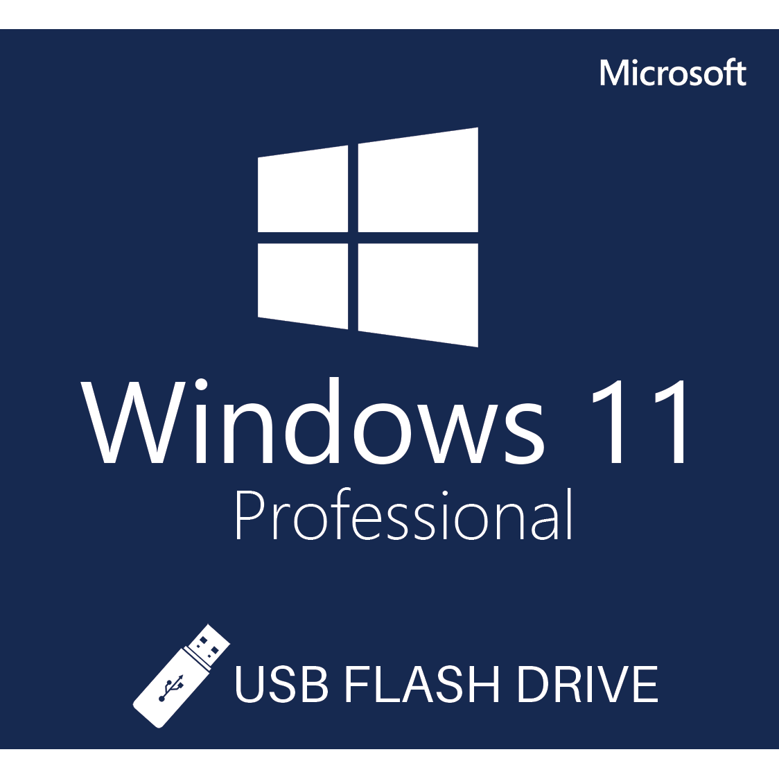 Microsoft Windows 11 Pro (64-Bit, USB Flash Drive)