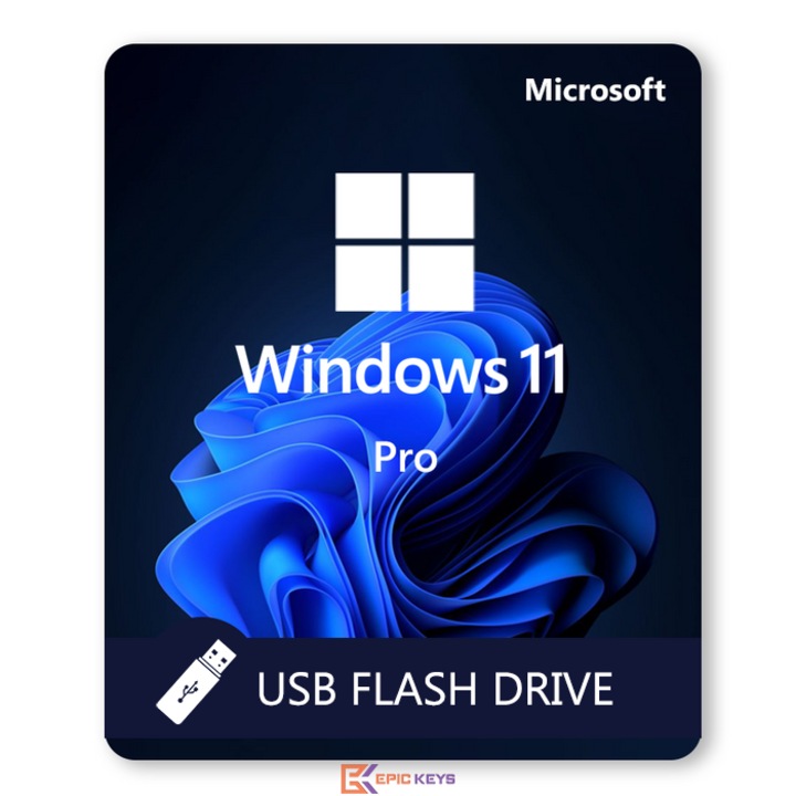 Microsoft Windows 11 Pro, 32/64 bites, többnyelvű, kiskereskedelmi, USB 3.2 – 32 GB