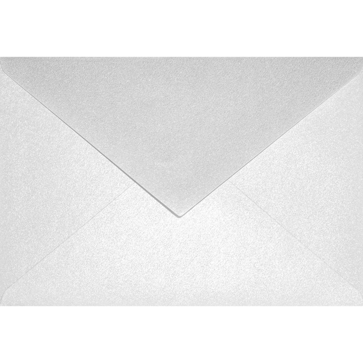 Комплект 25 метални декоративни плика C6, 11.4x16.2 Aster Metallic White, 120g