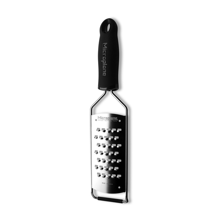 Рендета за зеленчуци и плодове Microplane Gourmet Extra Coarse, Stainless Steel, Black/Silver