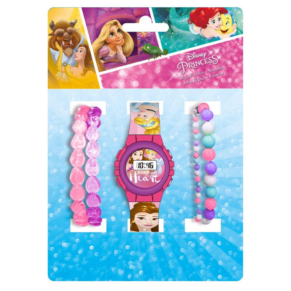 Set Ceas Digital Si Bratara Javoli Model Printesele Disney Multicolor Emag Ro