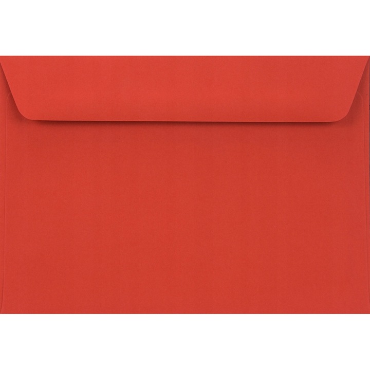 25 db-os dekoratív boríték készlet C6 színben, 11,4x16,2 Burano Rosso Scarlatto piros, 90g