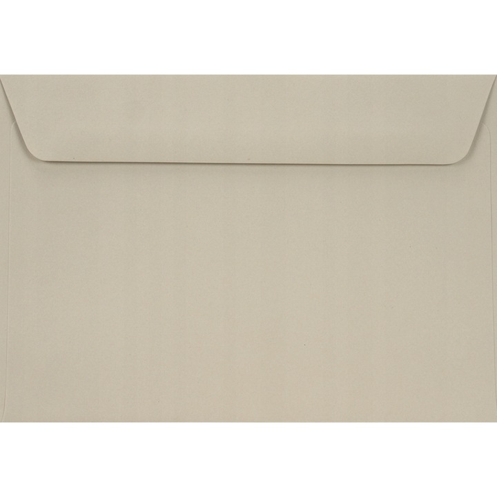 100 db-os dekoratív boríték készlet C6 színben, 11,4x16,2 Burano Grigio világosszürke, 90g