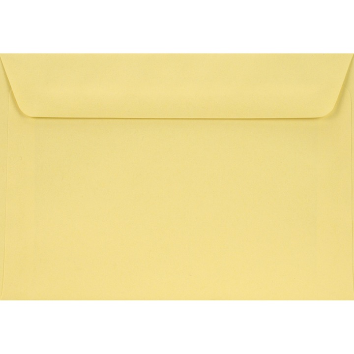 Комплект 25 декоративни плика в цвят C6, 11.4x16.2 Burano Giallo светло жълто, 90g