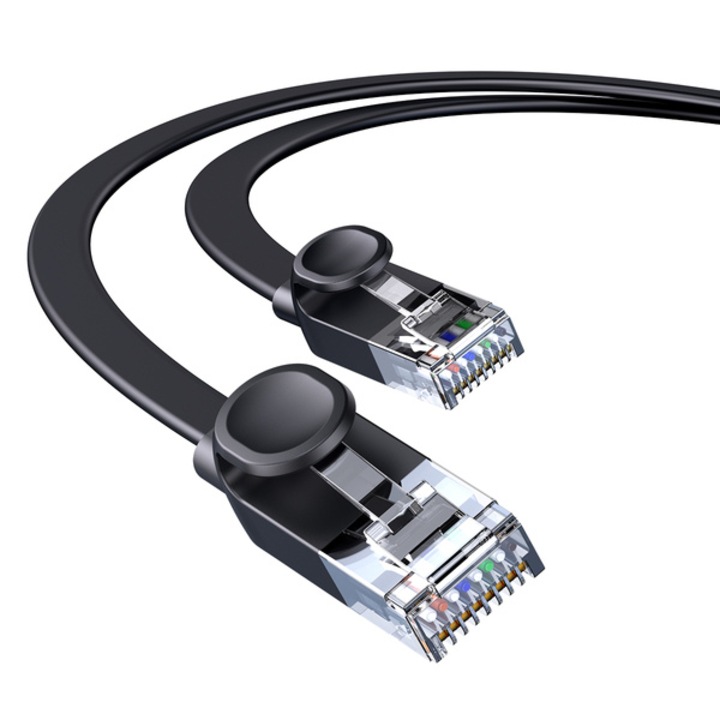 Високоскоростен мрежов кабел, Baseus, LAN Ethernet CAT6, RJ45, 1.5 м, черен