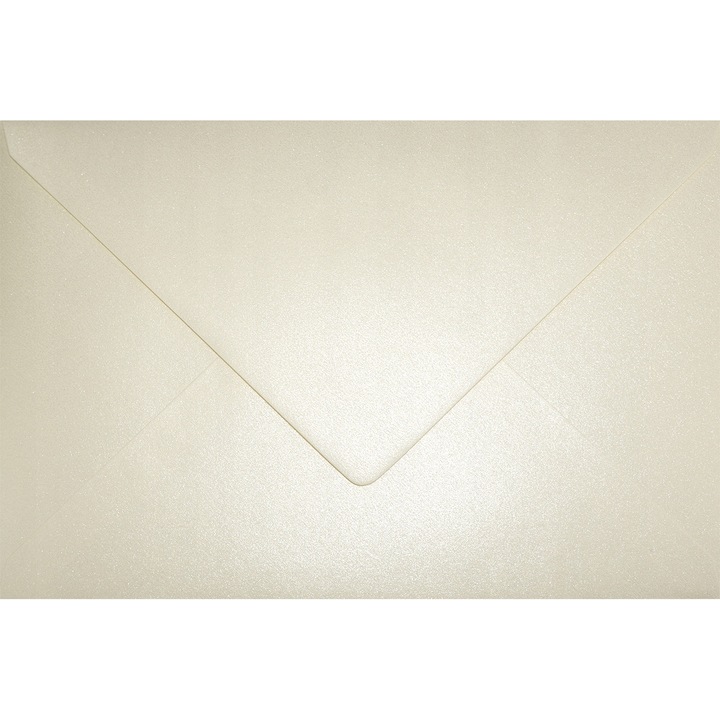Комплект 100 метални декоративни плика C5, 16.2x22.9 Aster Metallic Cream ecru, 120g