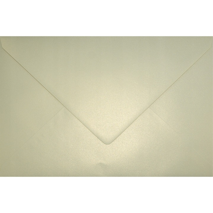 250 db fémes dekoratív boríték készlet C5, 16,2x22,9 Aster Metallic Gold Ivory vanília, 120g