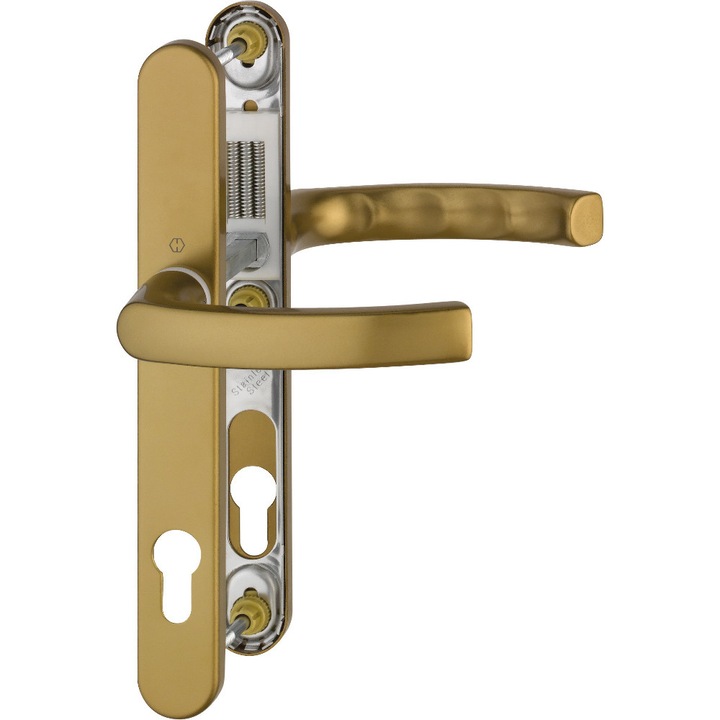 Maner usa de exterior cu sild si arc, Hoppe Liege, culoare F4 bronze, 92 x 30 mm, material aluminiu