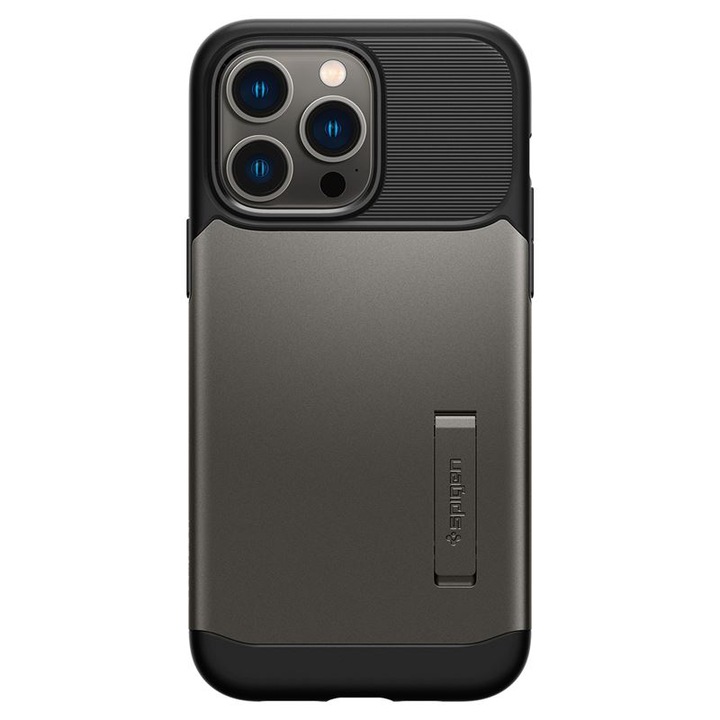 Carcasa Spigen Slim Armor compatibila cu iPhone 14 Pro Gunmetal