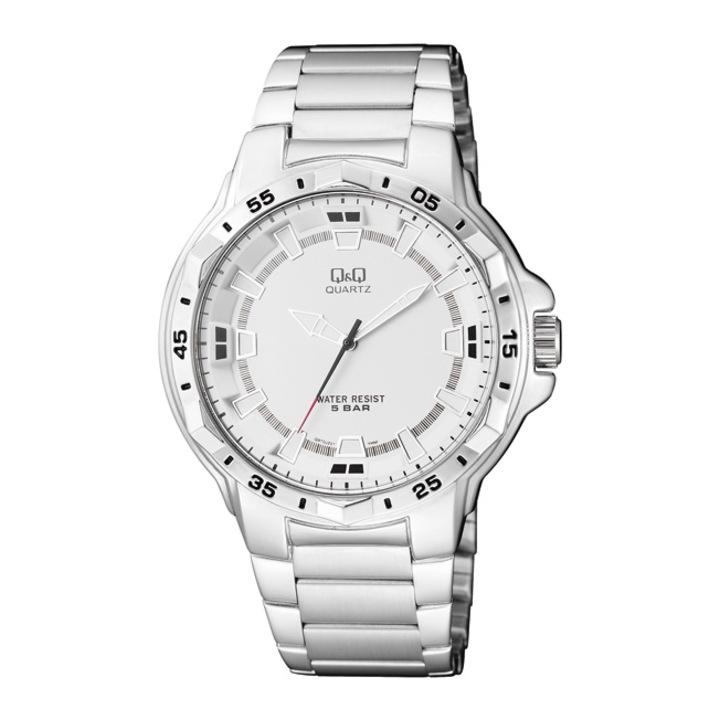 Q&Q, Ceas analog casual cu o carcasa rotunda