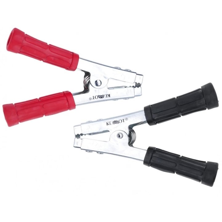 Set 2 clesti cabluri auto, Autoexpress, KRO 0411/0412, 600A, Negru/Rosu