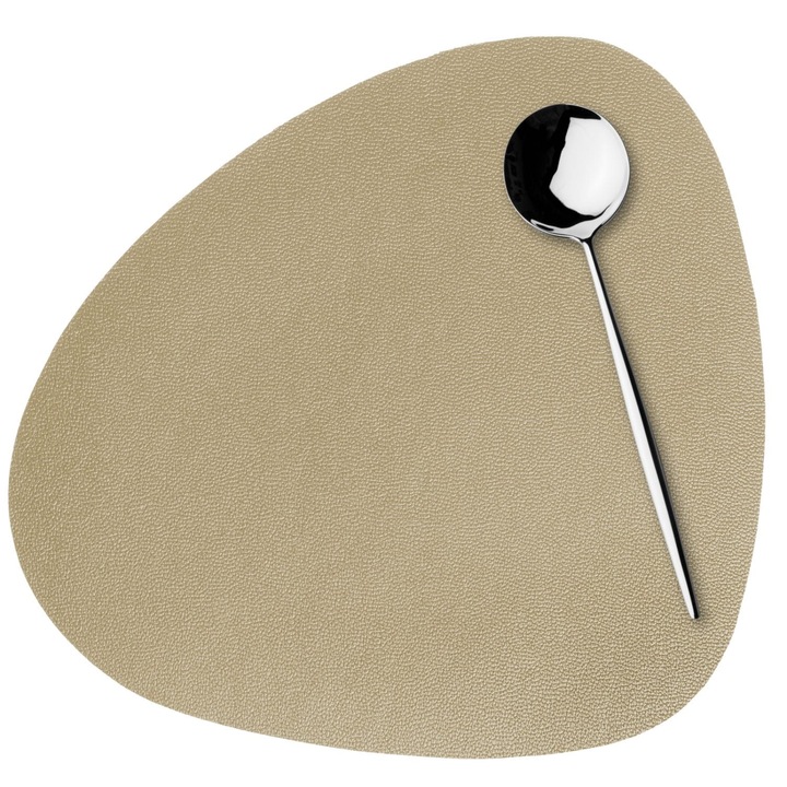 Suport pentru pahar Skinny, Spod Igły i Nitki, PVC, Impermeabil, 11 x 13 cm, Cappuccino