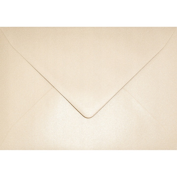 Set de plicuri decorative metalizate, Netuno, Aster Metallic, B6, 120x180mm, Lipire umeda, V-tip, 120g/m2, Hartie, nude, 100 buc