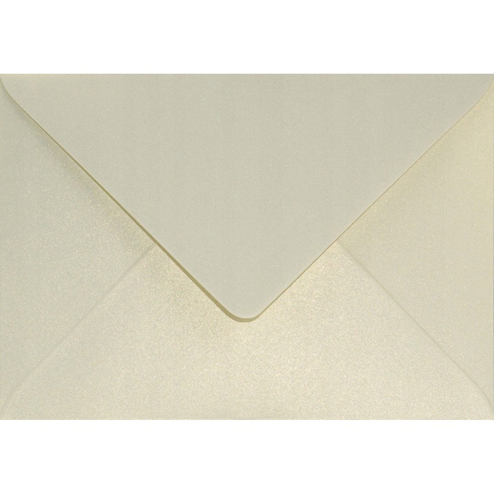 Комплект 500 метални декоративни плика B6, 12.5x17.5 Aster Metallic Gold Ivory vanilla, 120g