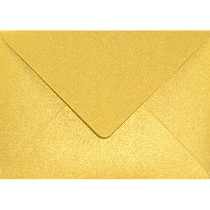 Fém díszboríték készlet, Netuno, Aster Metallic, B6, 125 x 175 mm, 120g/m2, Arany, 500 db