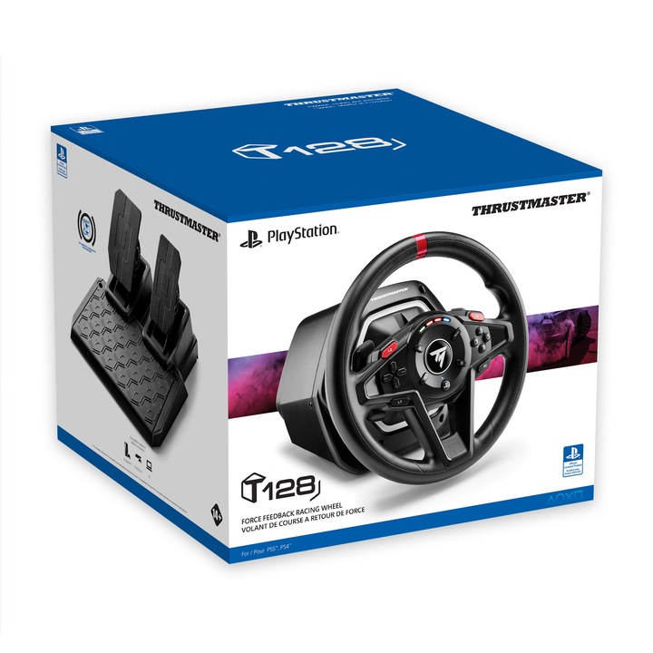 Volan Thrustmaster T128-P pentru PlayStation 5, PlayStation 4, PC