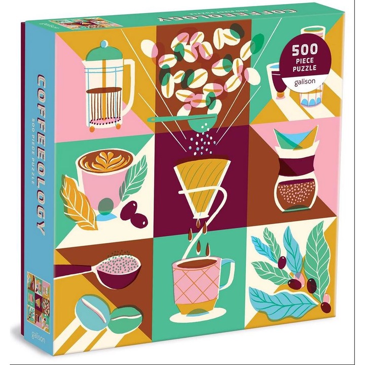 Galison - Puzzle Kávé - Kollázs - 500 darab