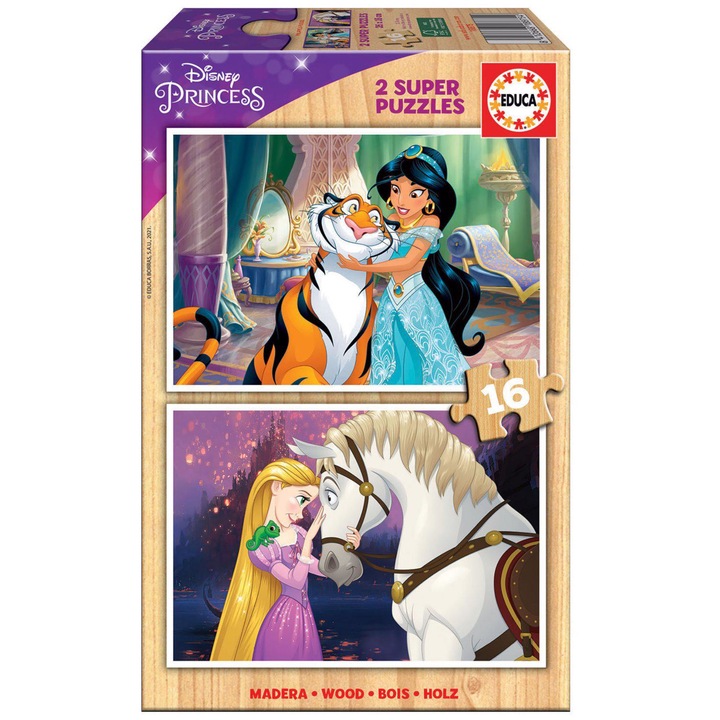 Educa - Puzzle 2x16 hercegnő - 1 - 39 darab