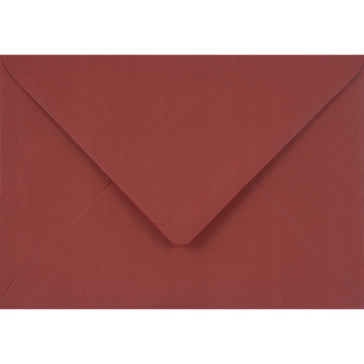 Комплект от 100 декоративни плика в цветове B6, 12.5x17.5 Burano Bordeux бордо, 90 г