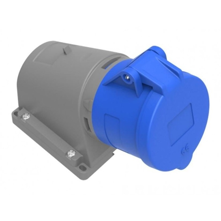 Индустриален контакт Bemis BC1-3403-2535 2P+E, 32A, 220V, видим, ъгъл 90°, IP44