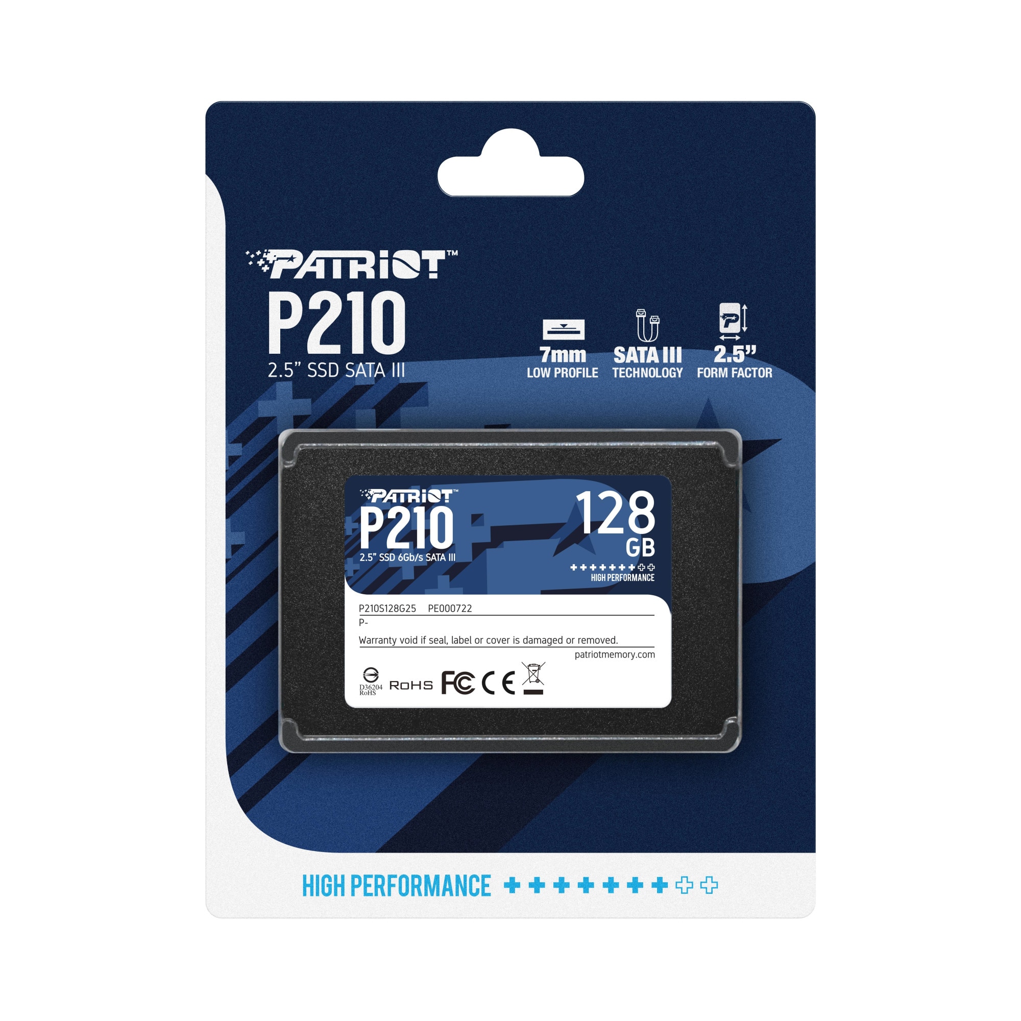SSD Patriot P210, SATA III, 2.5
